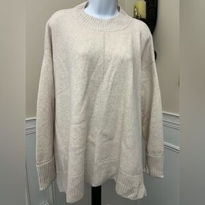 Club Monaco Cashmere Blend Oversized Sweater – Size L (Fits XL–XXL)